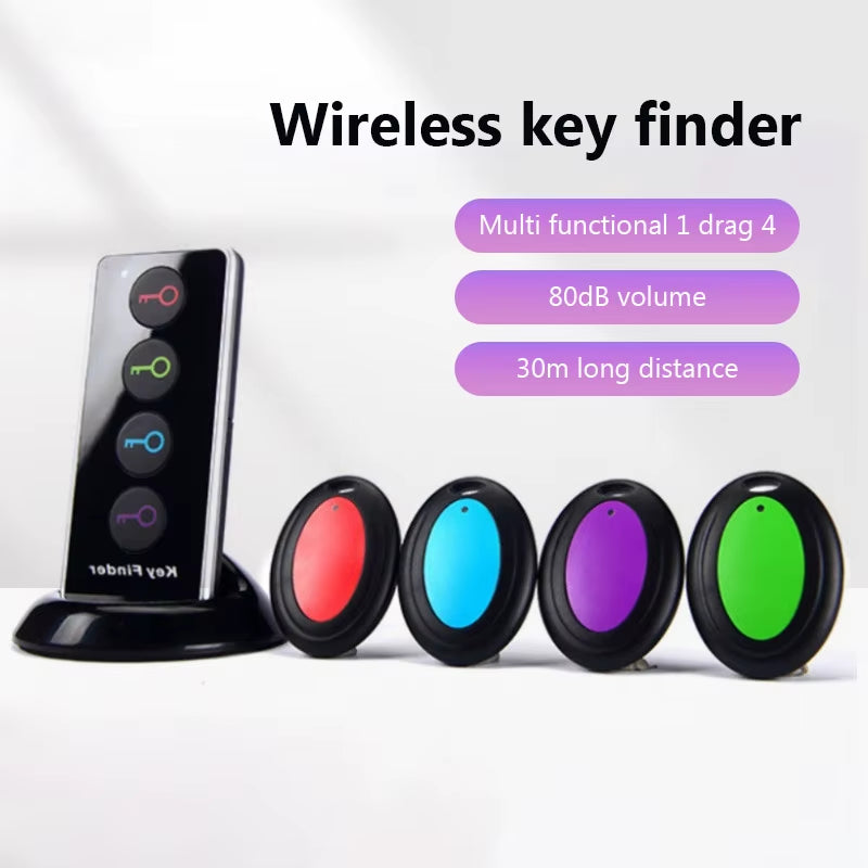 Revolutionary 4-in-1 Anti-Lost Key Finder: Your Ultimate Wireless Locator for Kids, Pets, and Valuables